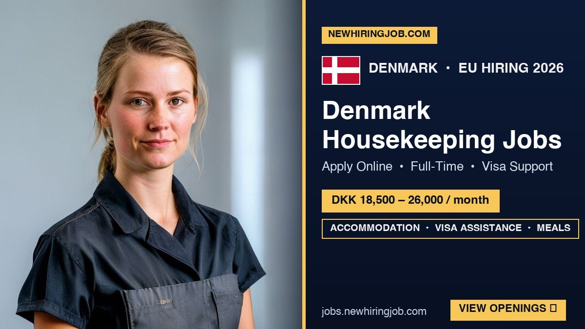 Denmark Housekeeping Jobs – Apply Online!