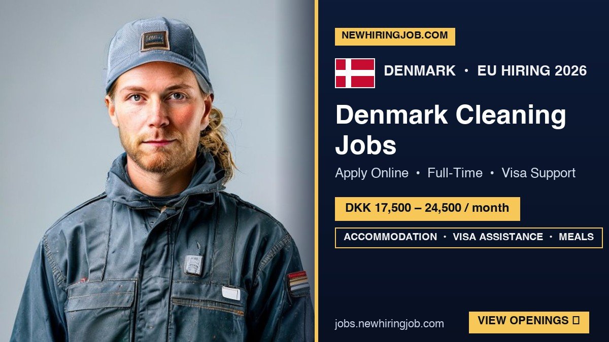 Denmark Cleaning Jobs – Apply Online!