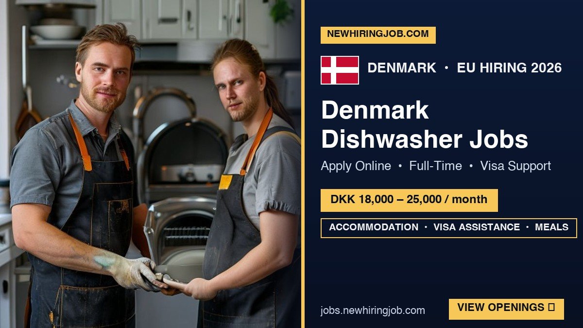 Denmark Dishwasher Jobs – Apply Online!