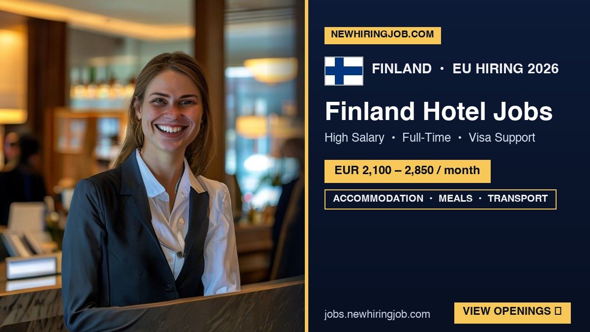 Finland Hotel Jobs – High Salary Jobs – Apply Online Today!